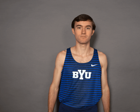 Jersey Trackfield GIF by BYU Cougars