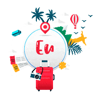Eucaturoficial viagem transporte onibus viagens Sticker