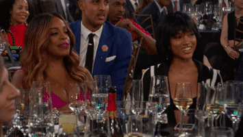 niecy nash nba celeb row GIF by NBA