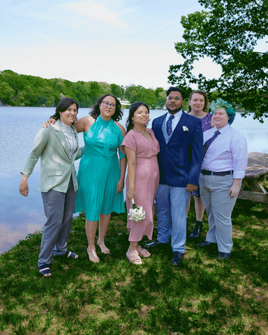MyziePhotography giphyupload friends wedding couple GIF