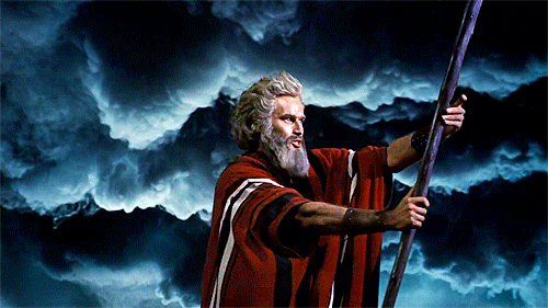 Charlton Heston in the Ten Commandments