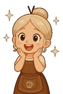 Happy Sticker by Vó Eda