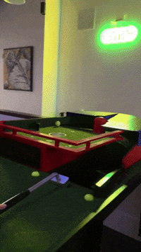 tipsyputt golf winning mini golf hole in one GIF