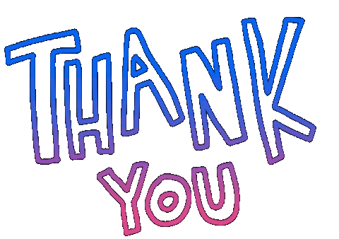 Rainbow Thank Sticker