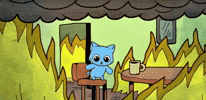 Momo This Is Fine GIF