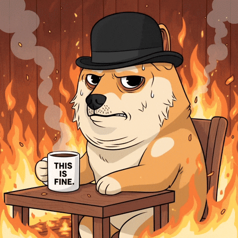 Sweating Shiba Inu GIF by Doge Pound