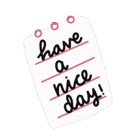 Greeting Have A Nice Day Sticker