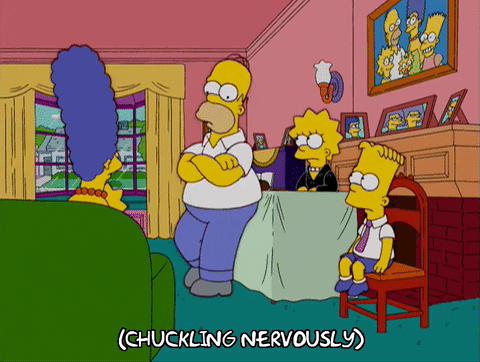 nervous homer simpson GIF