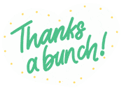 Heart Thank You Sticker by Mighty Hands