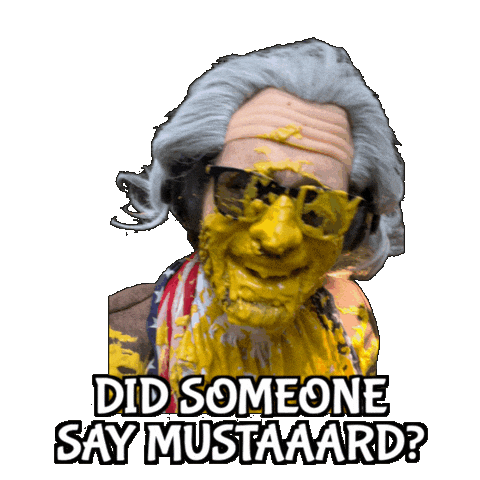 Mustard Condiment Sticker