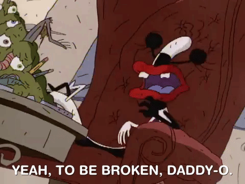 nickrewind giphydvr nicksplat aaahh real monsters giphyarm044 GIF