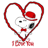 i love you peanuts Sticker