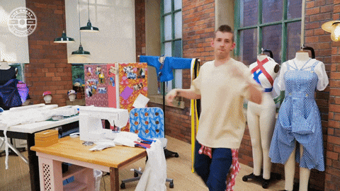 Kick Kicking GIF by The Great British Sewing Bee