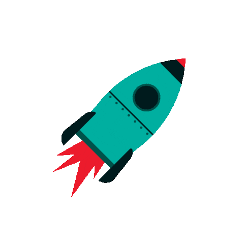 Space Rocket Sticker by Escuela CEADE Leonardo