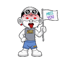 Sweating Miss You Sticker by Zhot