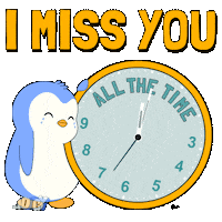 I Miss Him Sticker by Pudgy Penguins