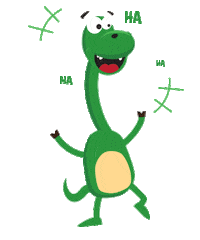 happy dino Sticker by HiLo