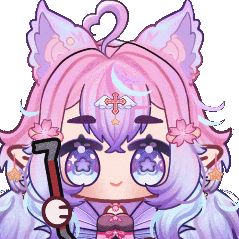 OkamiraVT angry mad shake vtuber Sticker