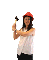 Construction Hammer Sticker by Selling SGV