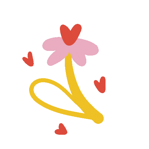Spring Flower Heart Sticker