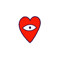 Lost Paradise Heart Sticker by Finely Tuned