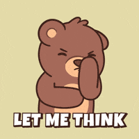Think Teddy Bear GIF by BEARISH