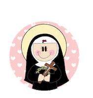 ateliermaosdemaria jesus santos catholic oracao Sticker