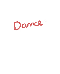 Dance Lettering Sticker