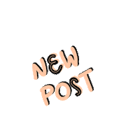 New Post Lettering Sticker