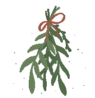 Christmas Tree Kiss Sticker