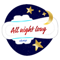Good Night Menstruation Sticker by Always Brand Europe