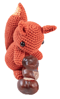 Fall Squirrel Sticker by A la Sascha