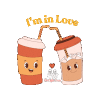 Iced Coffee Love Sticker by The Coffee Twins