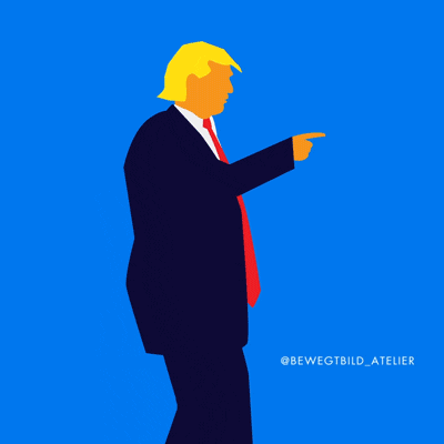 bewegtbild_atelier trump usa cowboy biden GIF