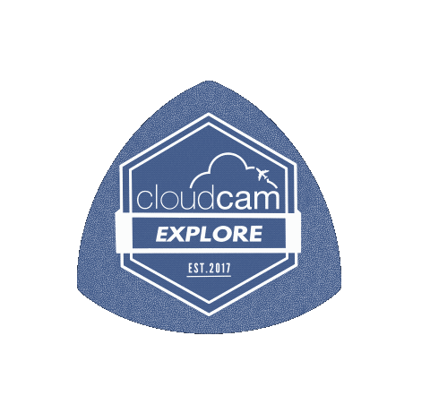 Logo Explore Sticker by CloudcamGIPHS