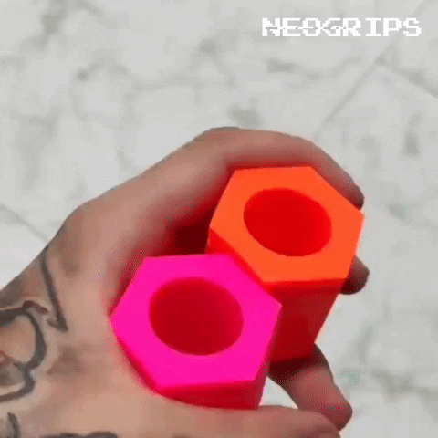 Neogrips giphygifmaker rosa naranja boing GIF