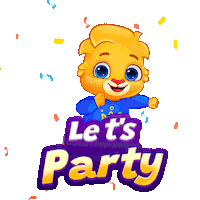 Happy Party Sticker by Lucas and Friends by RV AppStudios