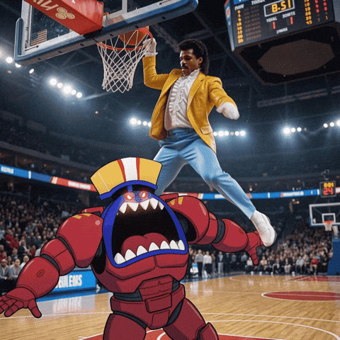 Slam Dunk Basketball GIF by Jukebox Saints