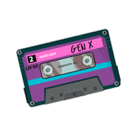 Gen X Tape Sticker by UBelt