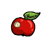 Apple Fruit Sticker by Streamarnica