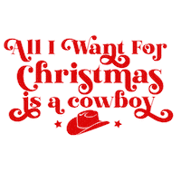 Wild West Christmas Sticker by Old Sole Designs