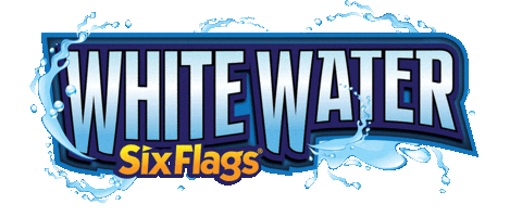 White Water Waterpark Sticker by Six Flags