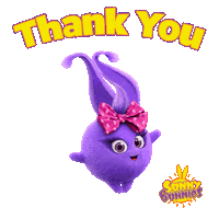 Cheers Thank You Sticker by Sunny Bunnies