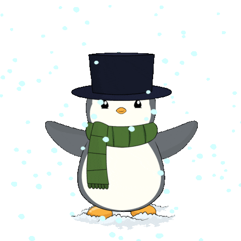 Snow Winter Sticker by Pudgy Penguins