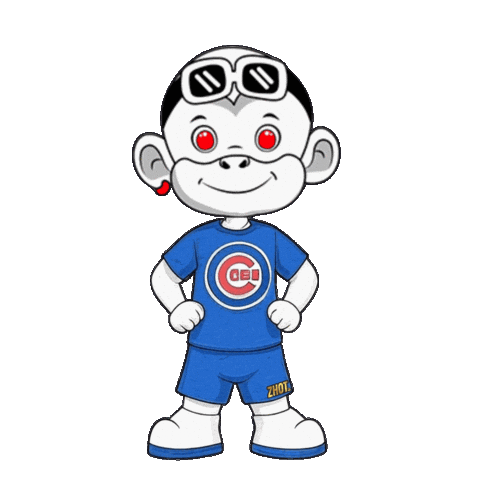 Happy Chicago Cubs Sticker by Zhot