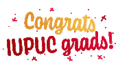 Iu Iupui Grad Sticker by Indiana University Bloomington