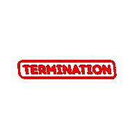 Termination Sticker by Billdu
