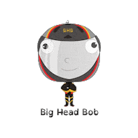 Big Head Nascar Sticker by BigHeadBob.com