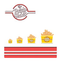 Potato Fries Sticker by ThePotatoHabit_BN