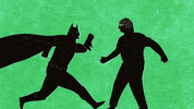 punch out batman GIF by Case Jernigan